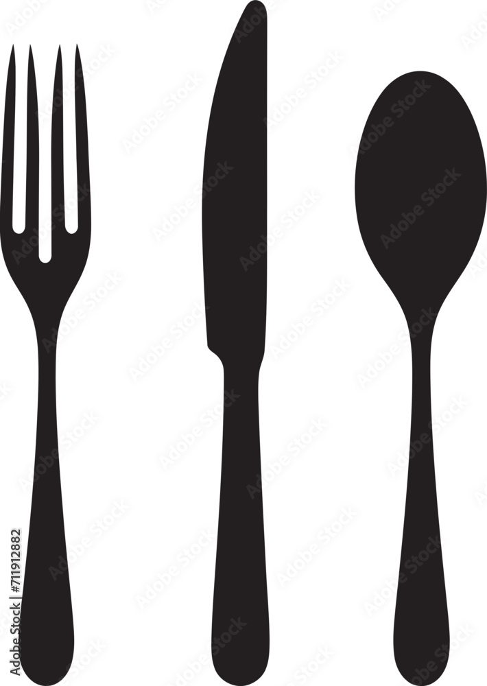 Flavor Fusion Symbol Vector Design for Culinary Harmony with Fork and Knife Icon Flavor Fusion Symbol Vector Design for Culinary Harmony with Fork and Knife Icon