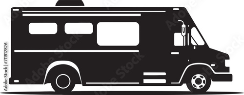 Culinary Cruiser Carnival Vector Logo for Roaming Food Delights 