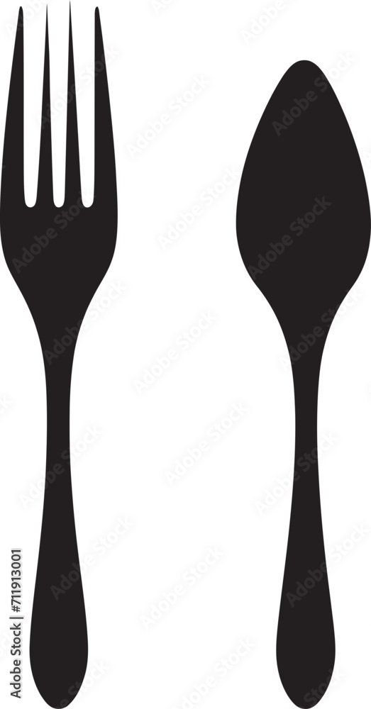 Culinary Craft Crest Fork and Knife Icon in Artistic Vector Style Culinary Craft Crest Fork and Knife Icon in Artistic Vector Style