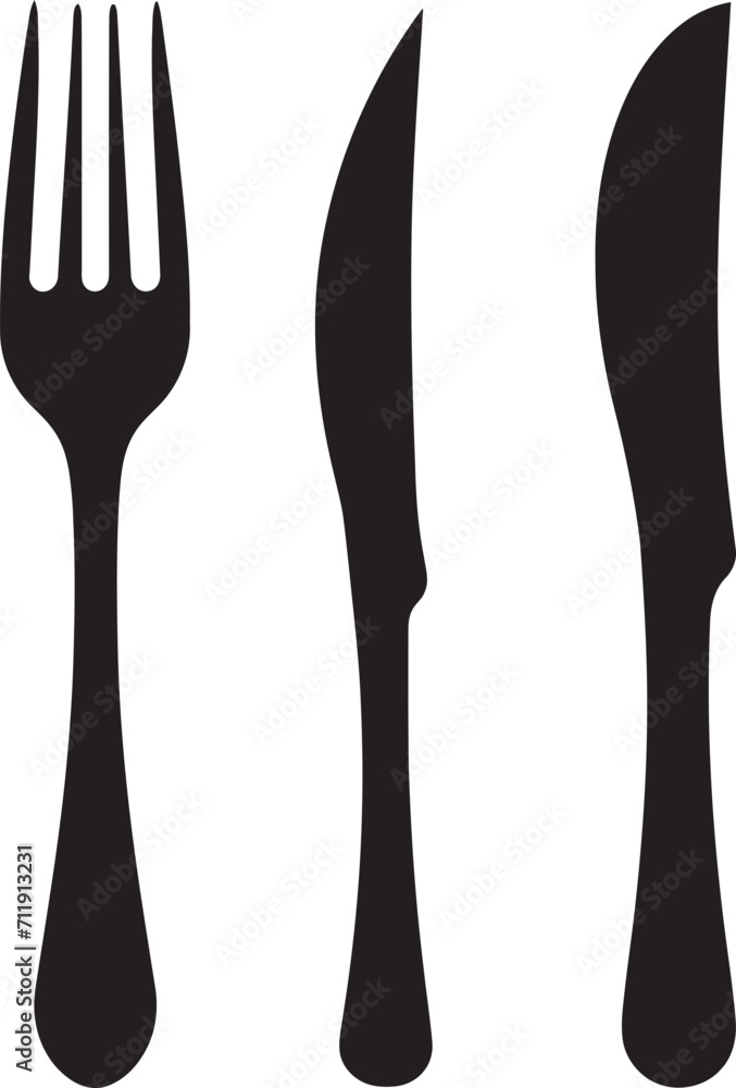 Culinary Harmony Crest Fork and Knife Icon in Vector Artistry Culinary Harmony Crest Fork and Knife Icon in Vector Artistry