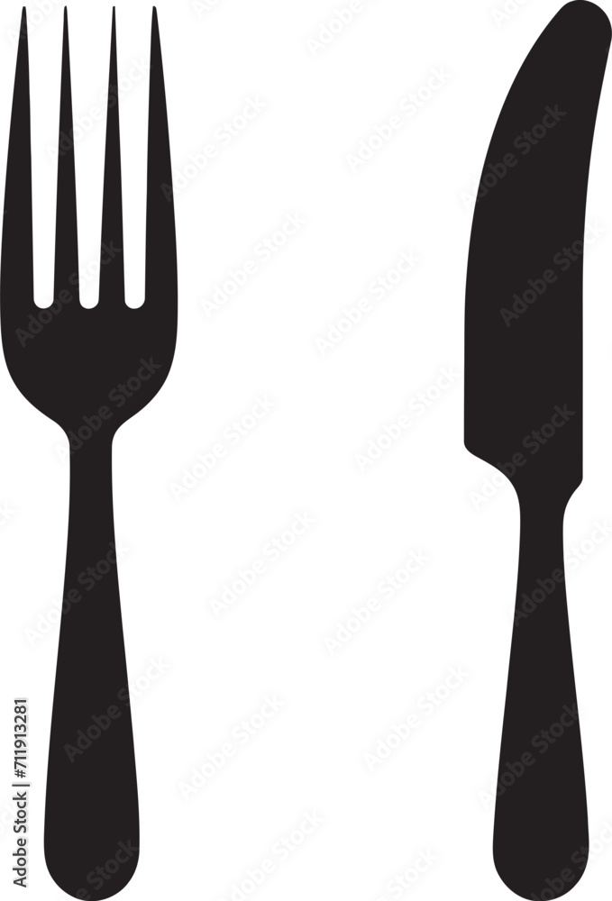 Gourmet Dining Insignia Fork and Knife Vector Icon for Culinary Class Gourmet Dining Insignia Fork and Knife Vector Icon for Culinary Class