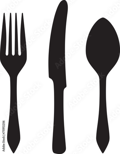 Cutlery Elegance Crest Vector Logo for Sophisticated Culinary Design 