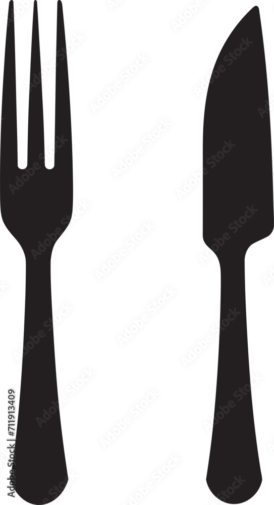 Culinary Craft Crest Fork and Knife Vector Icon for Sophisticated Culinary Design Culinary Craft Crest Fork and Knife Vector Icon for Sophisticated Culinary Design