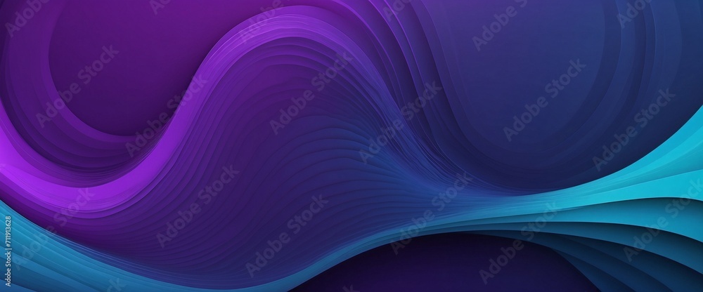 Fototapeta premium Purple blue background wallpaper with abstract wave pattern