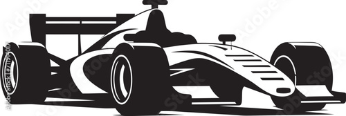 Speed Symphony Crest Formula 1 Racing Car Icon in Vector Precision  photo
