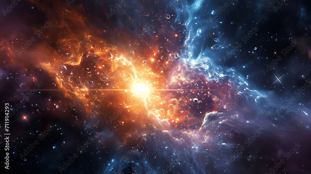 Obraz premium Artificially generated the Big Bang