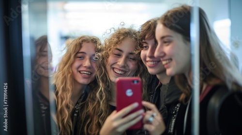 Selfie Smiles: Students Capturing the Moment