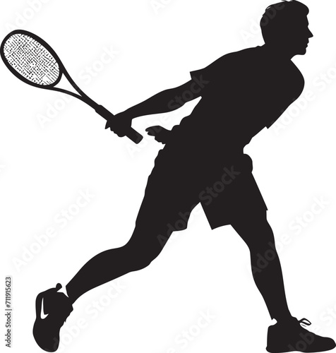 Racket Rebel Insignia Vector Design for Bold Tennis Logo 