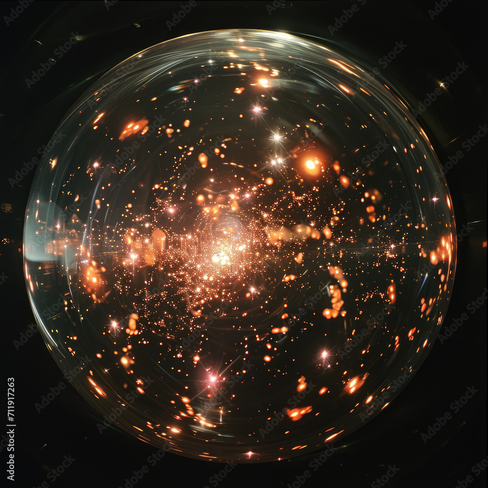 Dark Matter Beam: Through Murky Peach Optical Glass