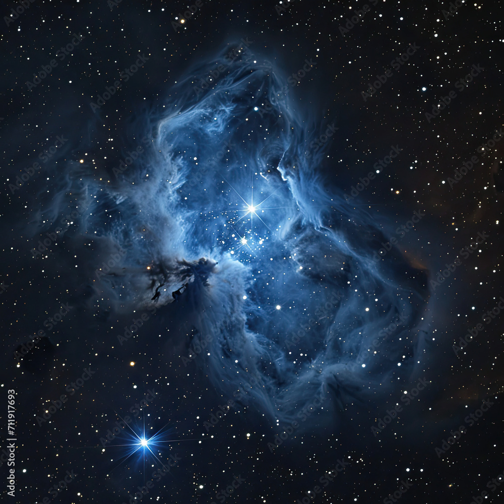 Nebula Dazzle: Monocle's Fogbound Indigo