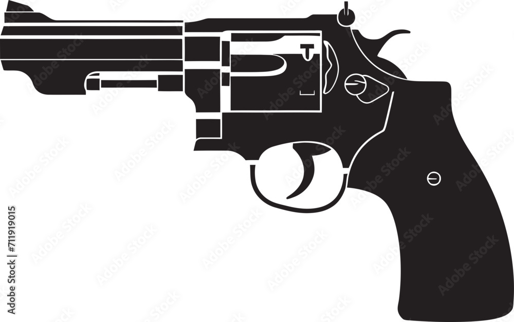 Trendsetting Trigger Badge Modern Revolver Design for Iconic Style 