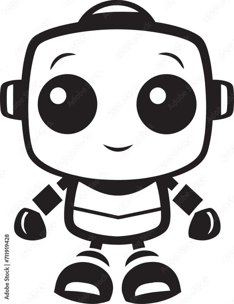 Digi Buddy Insignia Adorable Robot Logo for Digital Connections Digi Buddy Insignia Adorable Robot Logo for Digital Connections