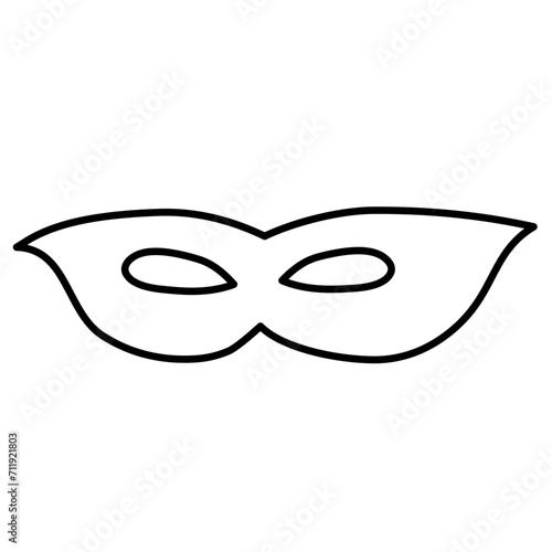 superhero mask outline