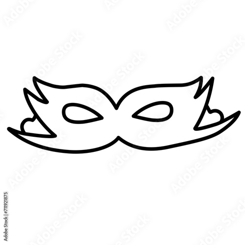 superhero mask outline