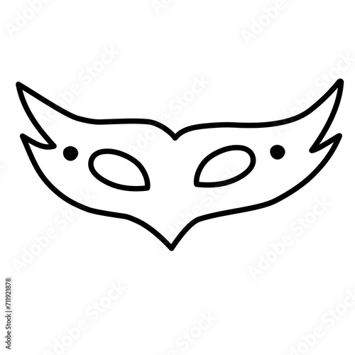 superhero mask outline