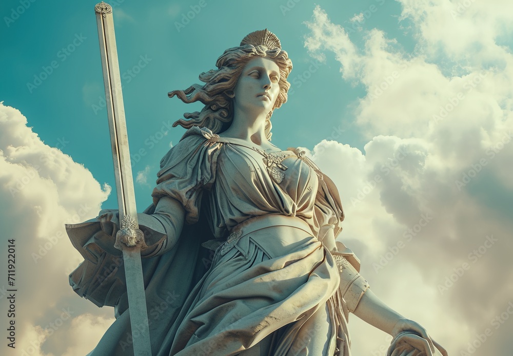 Obraz premium a statue of a woman
