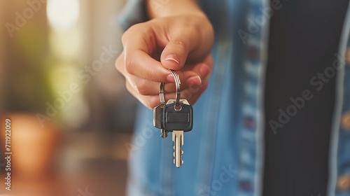 a person holding a bunch of keys