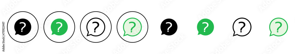Question icon set. question mark icon vector. Question icon set. question mark icon vector.