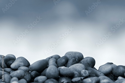 Pebbles, stylised, text free space, background photo