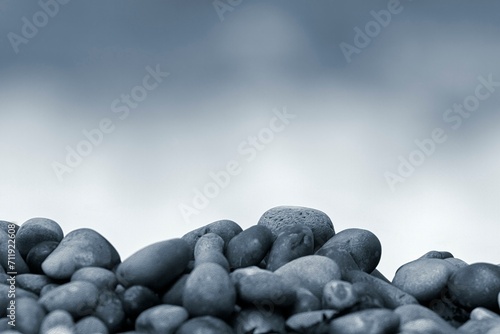 Pebbles, stylised, text free space, background