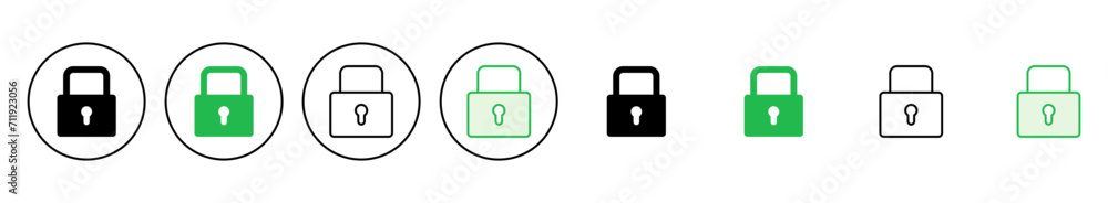 Lock icon set. Padlock icon vector. Encryption icon. Security symbol Lock icon set. Padlock icon vector. Encryption icon. Security symbol