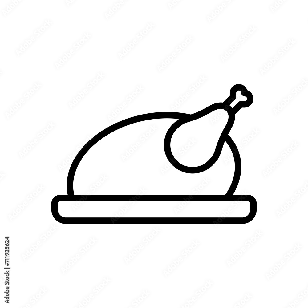 chicken icon symbol vector template chicken icon symbol vector template