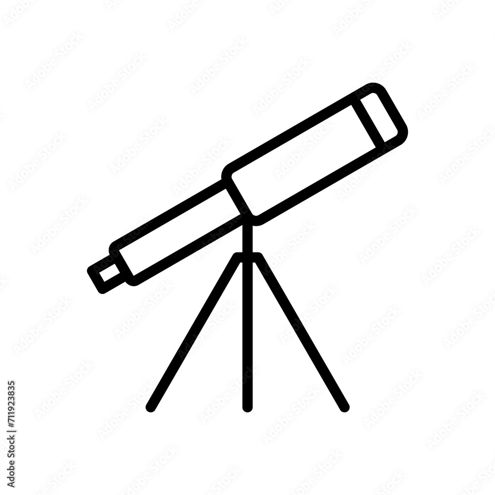 telescope icon symbol vector template telescope icon symbol vector template