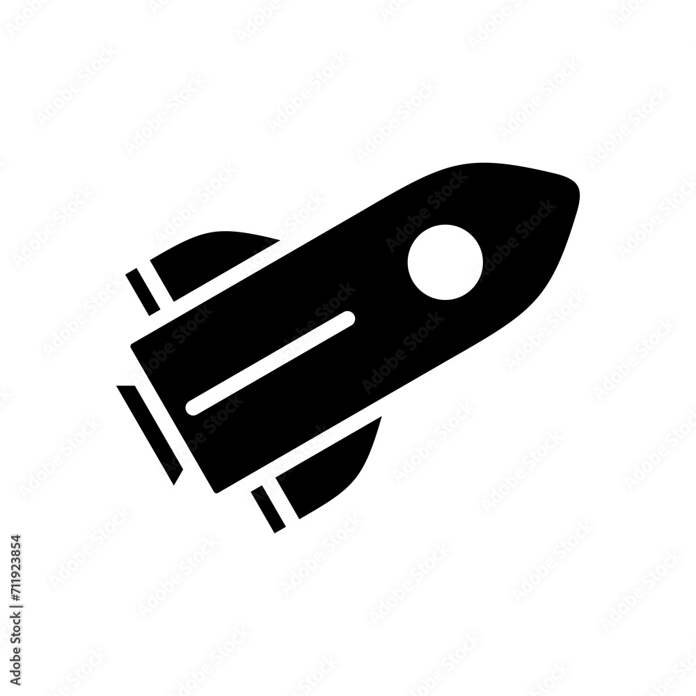 Rocket icon symbol vector template Rocket icon symbol vector template