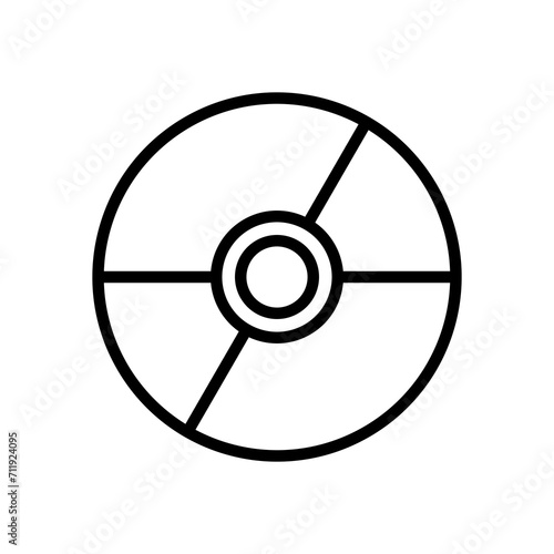 DVD icon symbol vector template