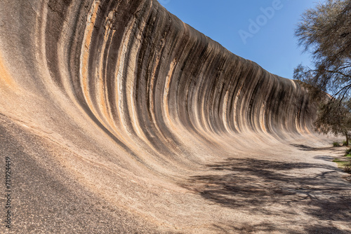 Wave-shaped granite Wave Rock, Hyden, Western Australia