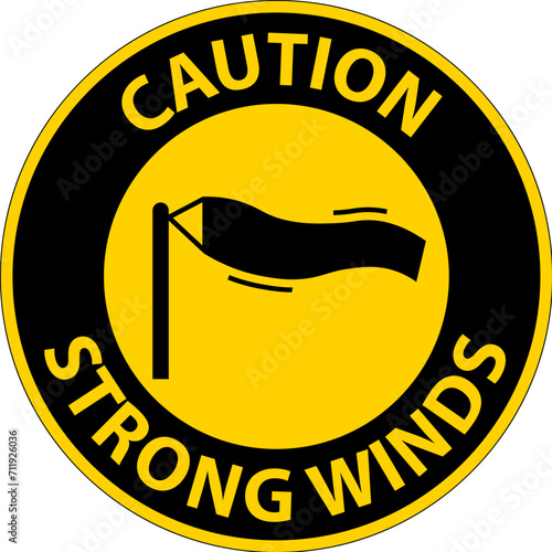 Water Safety Sign Caution - Strong Winds