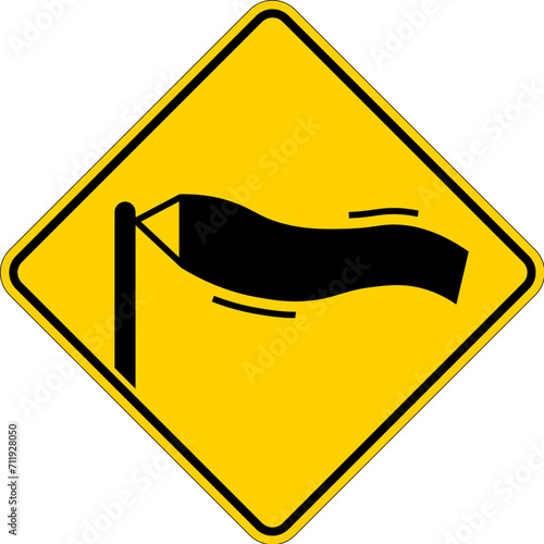 Water Safety Sign Warning - Strong Winds