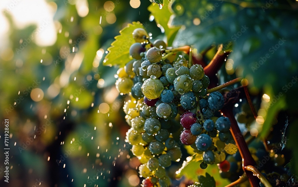 Close up photography of Vineyard after the rain Close up photography of Vineyard after the rain