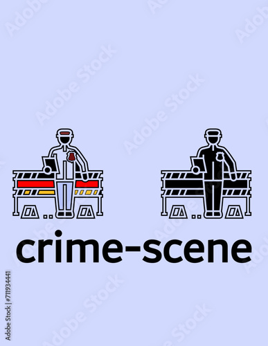 Detective at a Crime Scene
