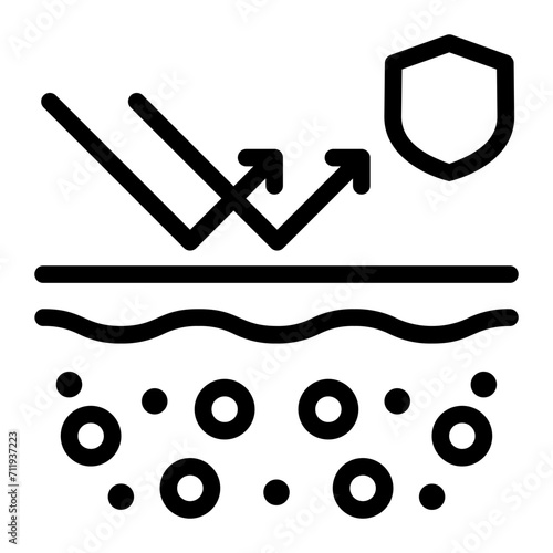 shield line icon