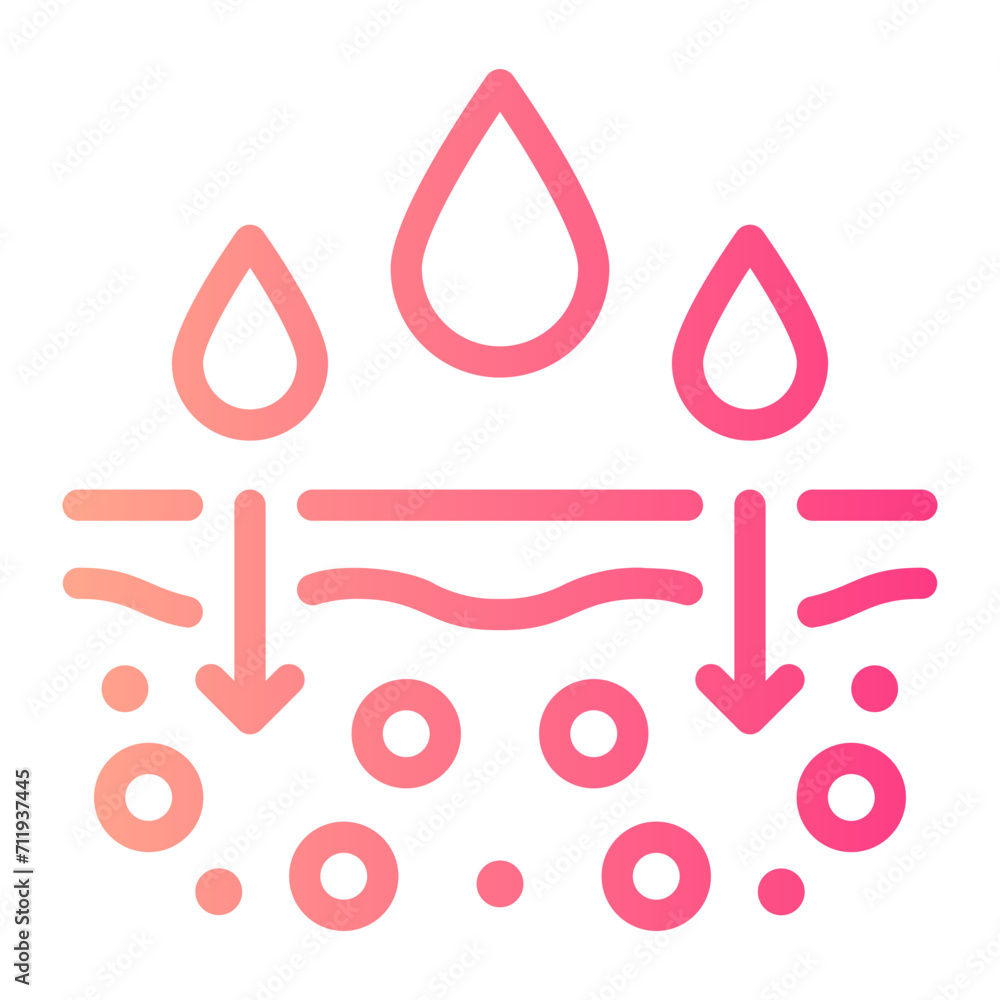 absorbent gradient icon absorbent gradient icon
