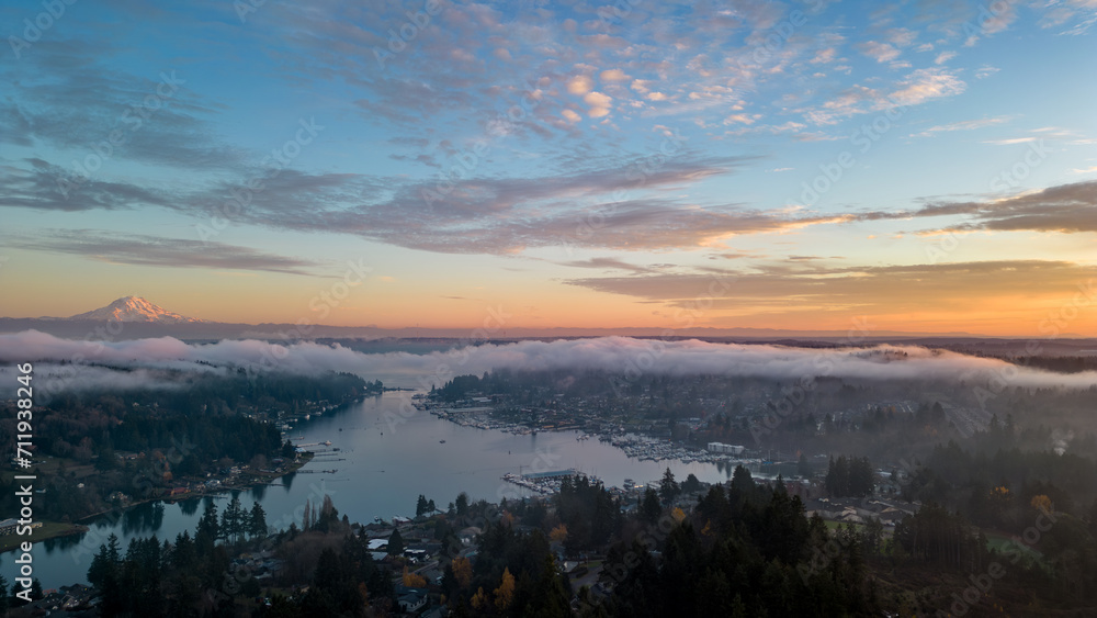 Mount Rainier in Gig Harbor Washington Mount Rainier in Gig Harbor Washington