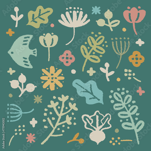 手書き風北欧風モチーフ