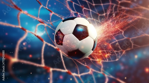 soccer ball go through a soccer goal