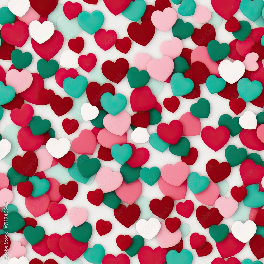 seamless background with hearts or background valentine or wallpaper valentine, Love icon valentine, heart icon valentine or valentine background