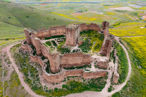 Castle ruins of Almonacid is castle located in the municipality of Almonacid de Toledo, in the province of Toledo, Castilla-La Mancha, Spain photo