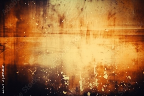 Old Film Overlay with light leaks, grain texture, vintage peach background