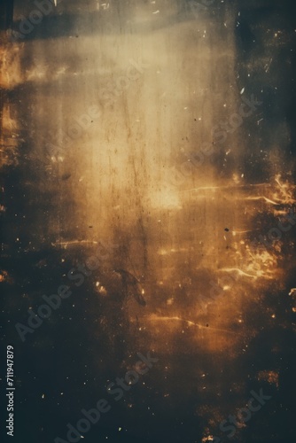 Old Film Overlay with light leaks, grain texture, vintage bronze background