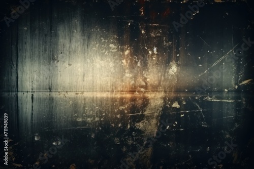 Old Film Overlay with light leaks, grain texture, vintage black background