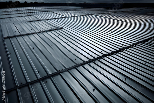 the top of a commercial metal roof. undefined background photo