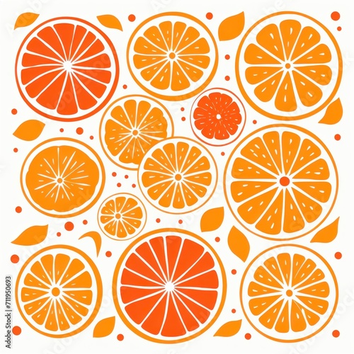 Orange simple and sophisticated pattern