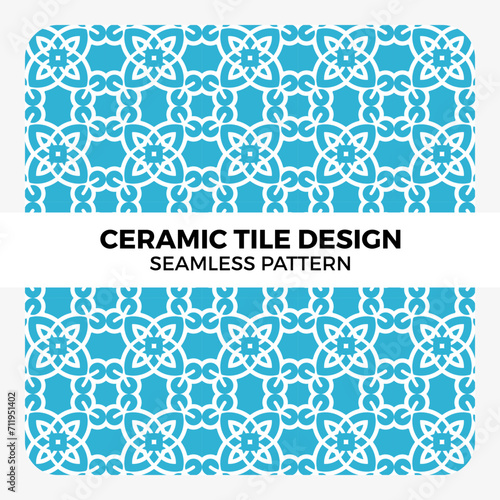 Ceramic tiles design seamless pattern