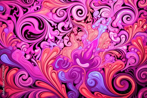 Pink trippy pattern, abstract