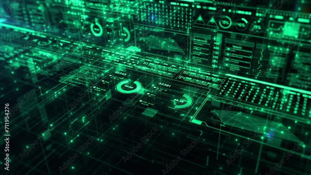 Abstract Digital Technology Data Network Concept, Abstract Digital Technology Data Network Concept,