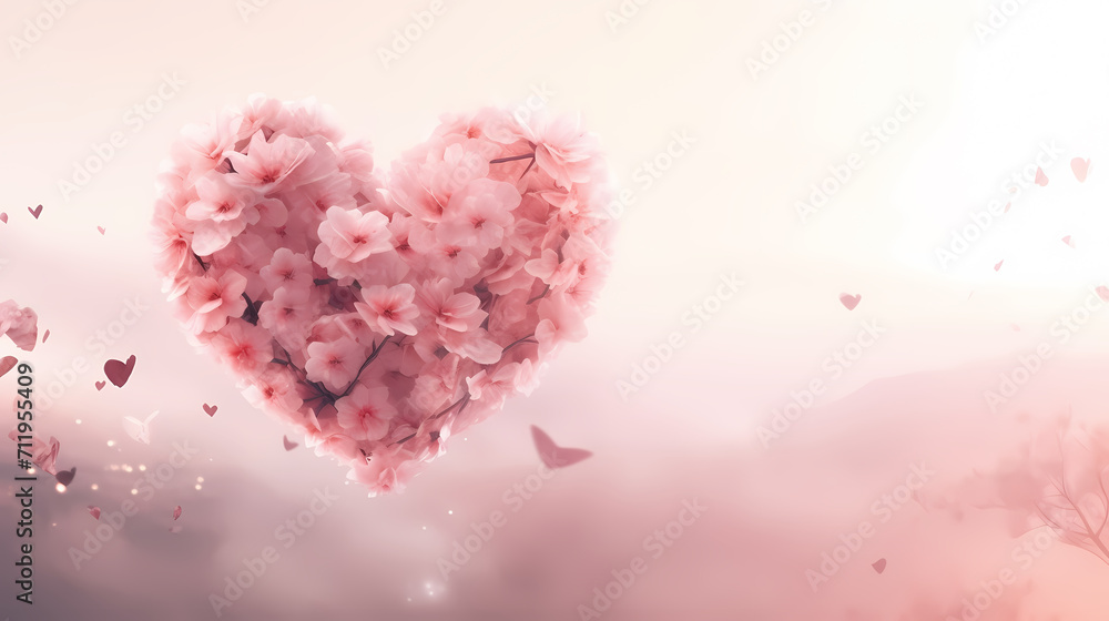 Valentine's Day, love and romance background, background with heart shapes Valentine's Day, love and romance background, background with heart shapes